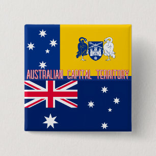 Chapa Cuadrada Bandera del Territorio de la Capital Australiana
