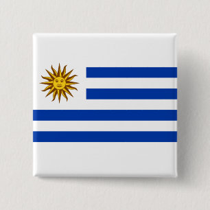 Chapa Cuadrada Bandera del Uruguay (Uruguay)