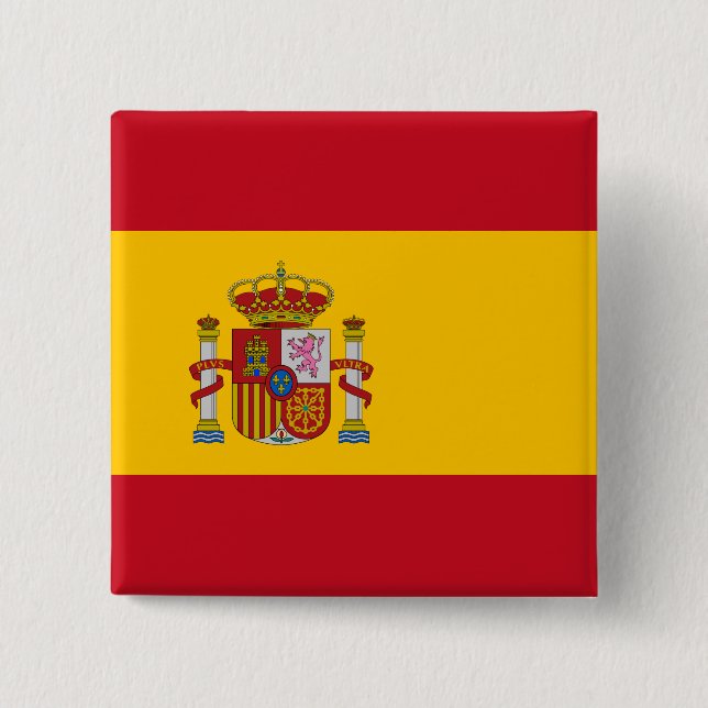 Chapa Cuadrada Bandera española (Anverso)