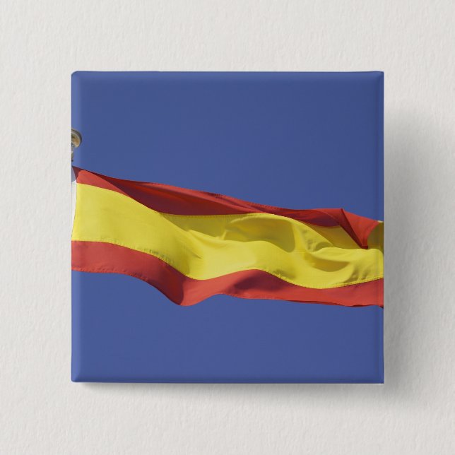 Chapa Cuadrada bandera española RF) (Anverso)