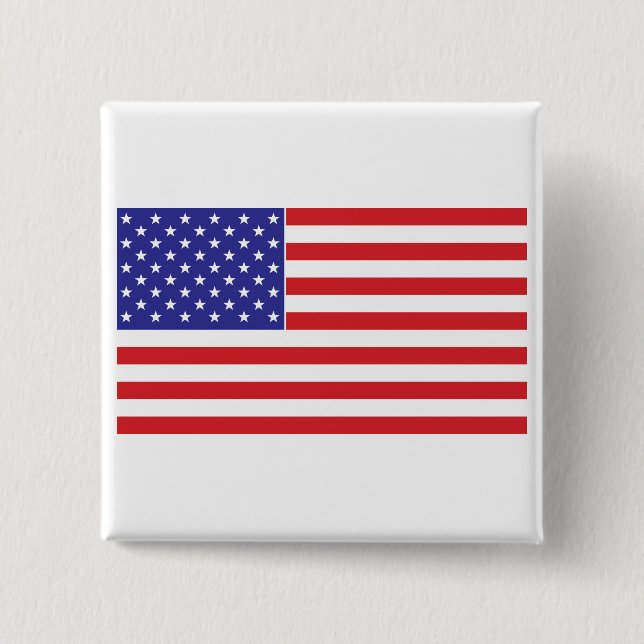 Chapa Cuadrada Bandera estadounidense (Anverso)