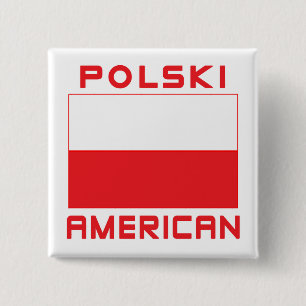 Chapa Cuadrada Bandera estadounidense Polski