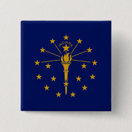 Chapa Cuadrada Bandera estatal de Indiana