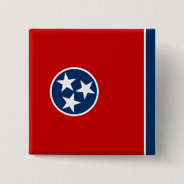 Chapa Cuadrada Bandera estatal de Tennessee