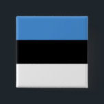Chapa Cuadrada Bandera estonia<br><div class="desc">Productos de bandera mundial de personalizable - Por favor,  no dude en añadir su propio texto.</div>