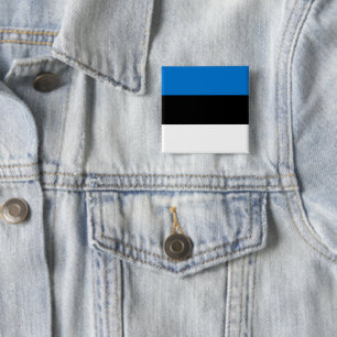 Chapa Cuadrada Bandera estonia