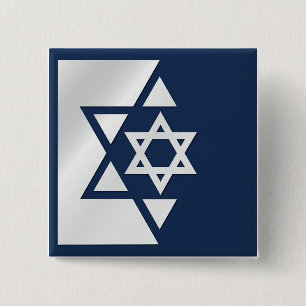 Chapa Cuadrada Bandera fuerte de Israel