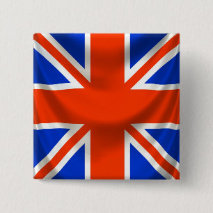 Chapa Cuadrada bandera inglesa cuadrada