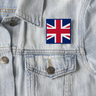 Chapa Cuadrada Bandera inglesa patriótica