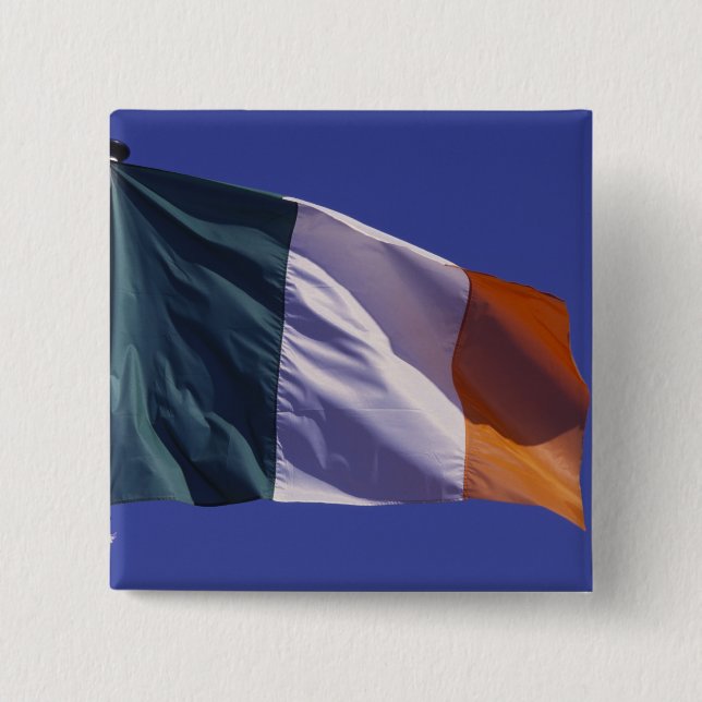 Chapa Cuadrada Bandera irlandesa (Anverso)