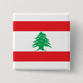 Chapa Cuadrada Bandera libanesa (Bandera del Líbano)