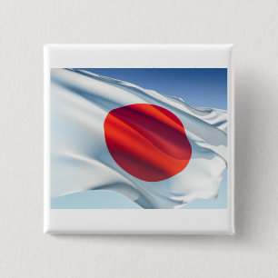 Chapa Cuadrada Bandera nacional japonesa