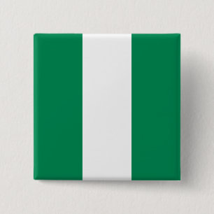 Chapa Cuadrada Bandera nigeriana (nigeriana)