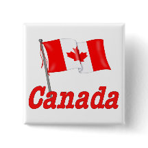 Bandera ondulante de Canadá