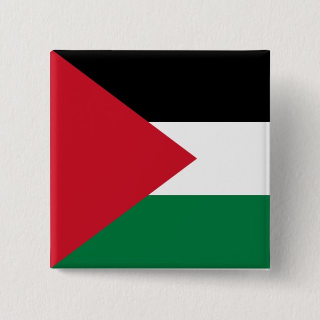 Chapa Cuadrada Bandera palestina (palestina) (Anverso)