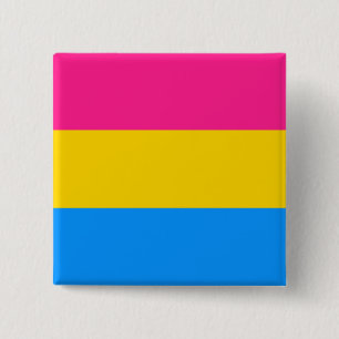 Chapa Cuadrada Bandera Pansexual