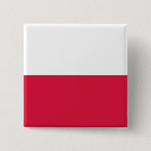 Chapa Cuadrada Bandera polaca (Polonia)