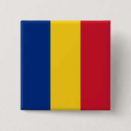 Chapa Cuadrada Bandera rumana (Rumania)