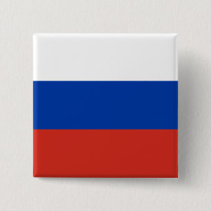 Chapa Cuadrada Bandera rusa (Rusia)