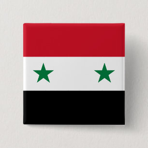 Chapa Cuadrada Bandera siria (siria)