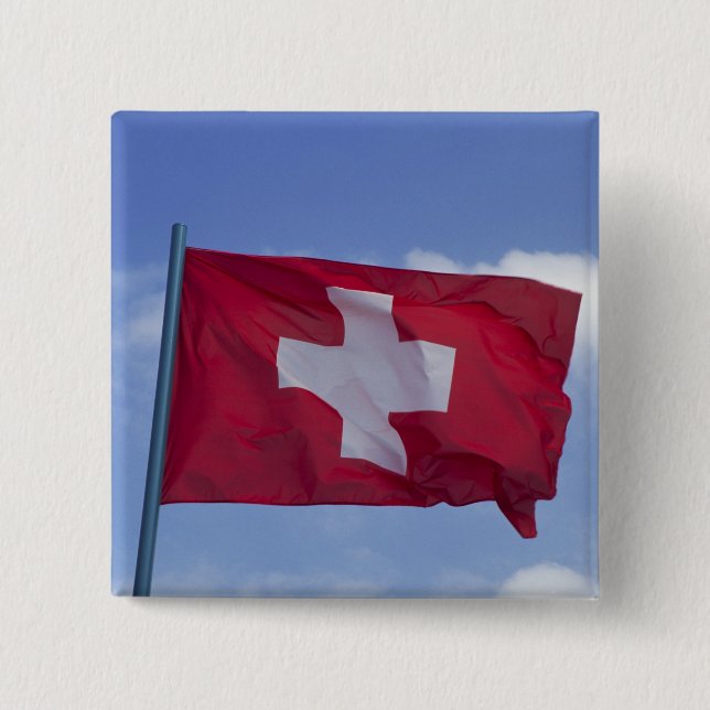 Chapa Cuadrada Bandera suiza RF) (Anverso)