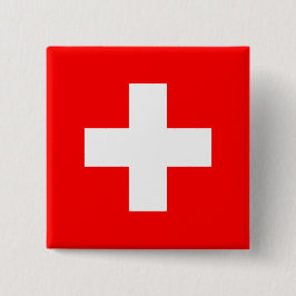 Chapa Cuadrada Bandera suiza (Suiza)