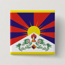Chapa Cuadrada Bandera tibetana