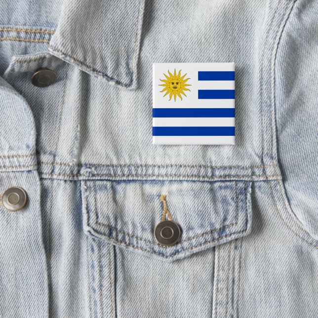 Chapa Cuadrada Bandera uruguaya (In situ)