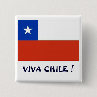 Chapa Cuadrada Bandera Viva Chile I