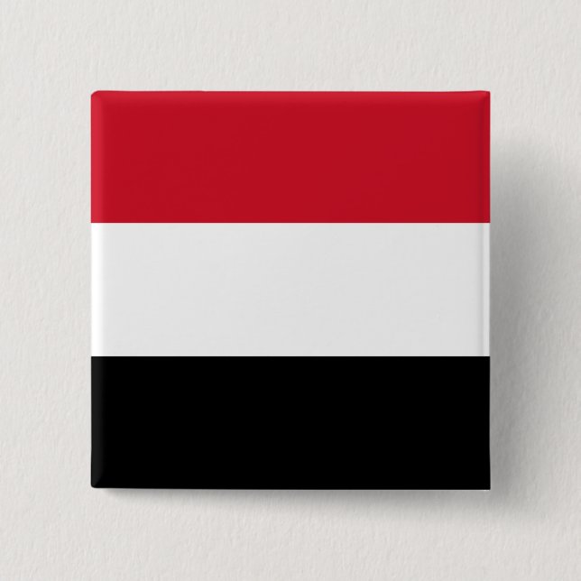 Chapa Cuadrada Bandera yemení (Anverso)