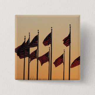 Chapa Cuadrada Banderas del Sunset American Patriotic USA