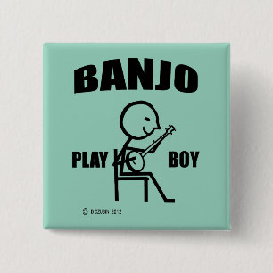 Chapa Cuadrada Banjo Play Boy