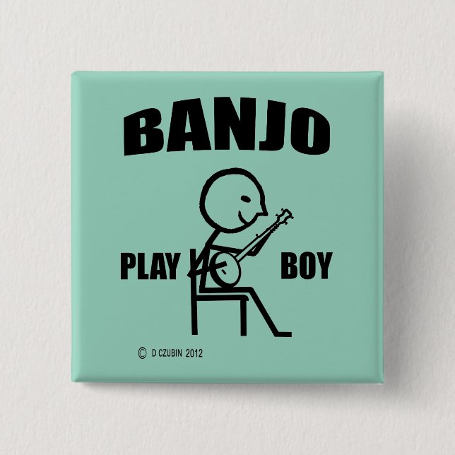 Chapa Cuadrada Banjo Play Boy (Anverso)