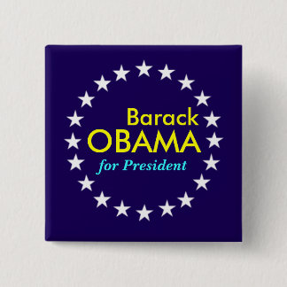 Chapa Cuadrada Barack Obama
