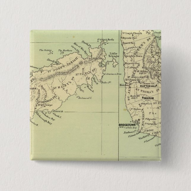 Chapa Cuadrada Barbados (Anverso)