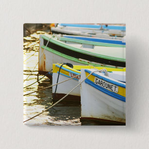 Chapa Cuadrada Barcas de pesca típicas de Provenza pintadas en