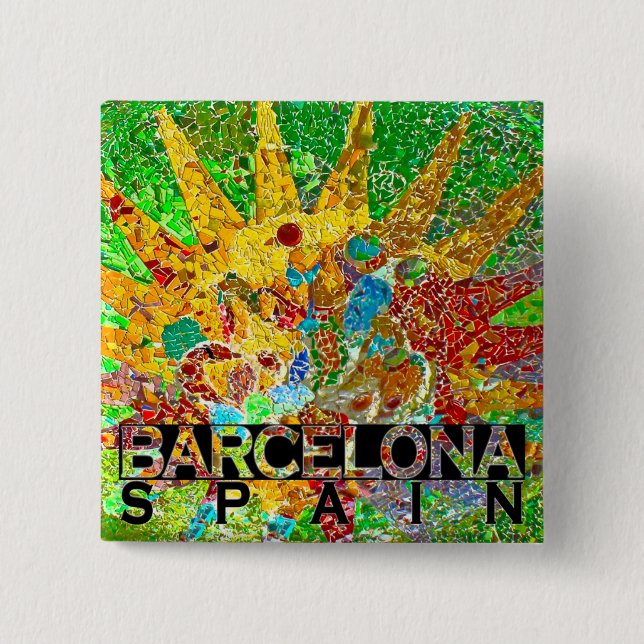 Chapa Cuadrada Barcelona (Anverso)