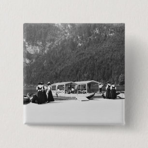 Chapa Cuadrada Barcos en Konigssee, c.1910