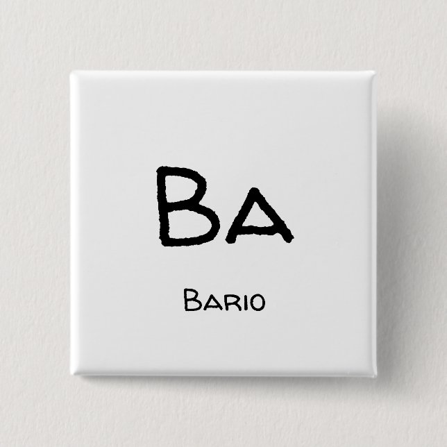 Chapa Cuadrada bario ba (Anverso)