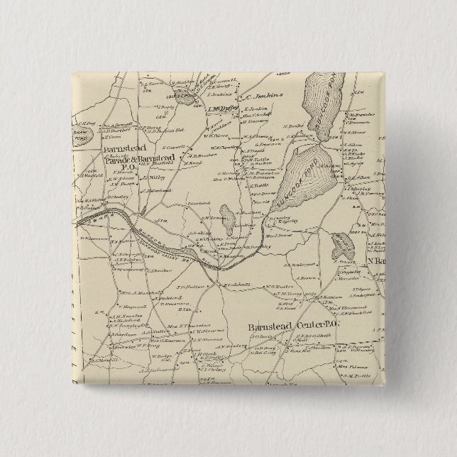 Chapa Cuadrada Barnstead, Belknap Co. (Anverso)