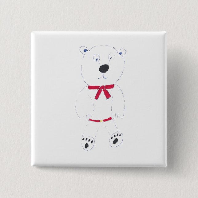 Chapa Cuadrada Barry Bear Square Badge (Anverso)