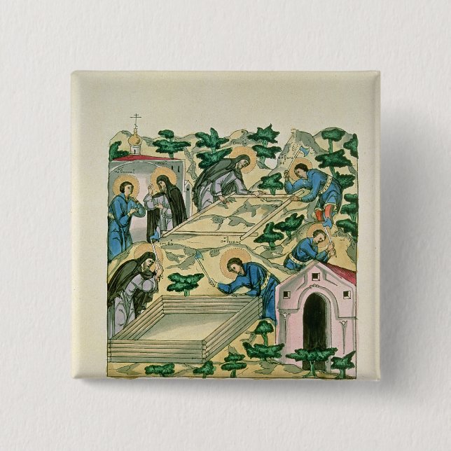 Chapa Cuadrada Bartholomew y Stephan (Anverso)
