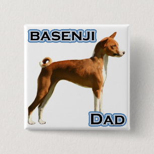 Chapa Cuadrada Basenji Dad 4