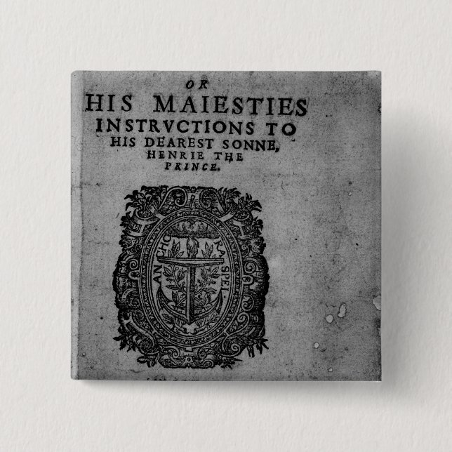 Chapa Cuadrada Basilicón Doron, 1603 (Anverso)