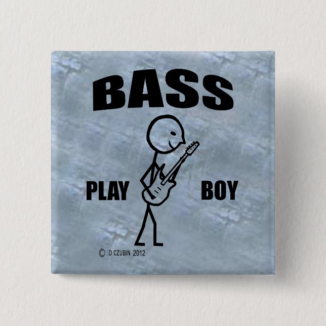 Chapa Cuadrada Bass Play Boy (Anverso)