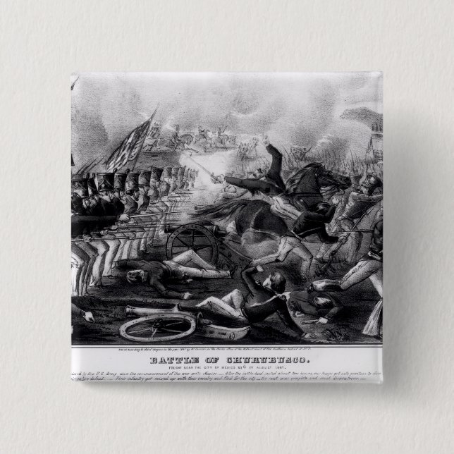 Chapa Cuadrada Batalla de Churubusco (Anverso)