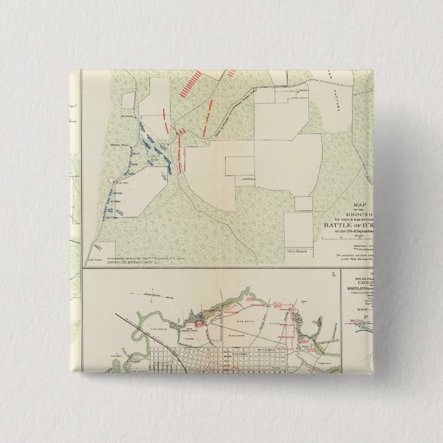 Chapa Cuadrada Batalla de Corinto Iuka Bayou Fourche (Anverso)