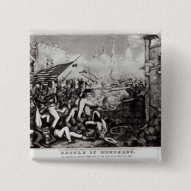 Chapa Cuadrada Batalla de Monterey (Anverso)