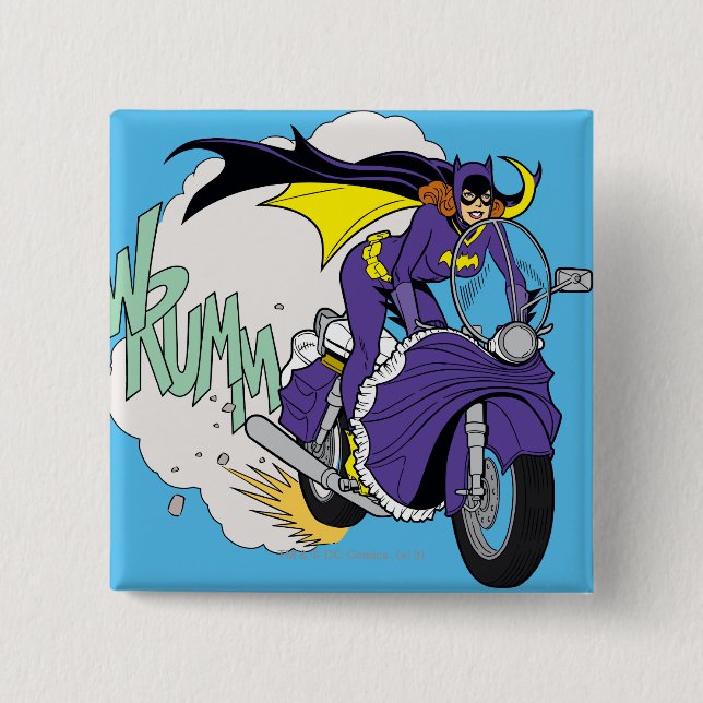 Chapa Cuadrada Batgirl Cycle (Anverso)
