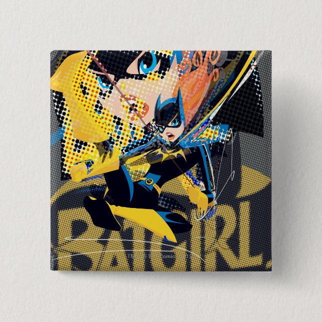Chapa Cuadrada Batgirl Swinging Kick (Anverso)